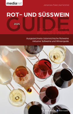 Cover des Buchs "Rot- und Süßweinguide Austria 2025"